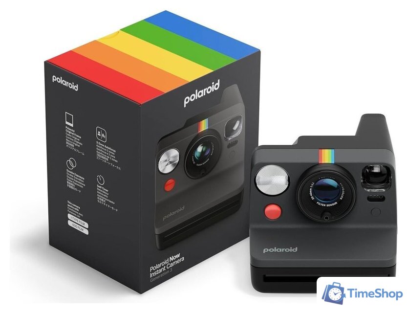 Фотоаппарат Polaroid Now Instant Camera Generation 3 (черный) - Изображение №3 — Интернет-магазин Time-Shop