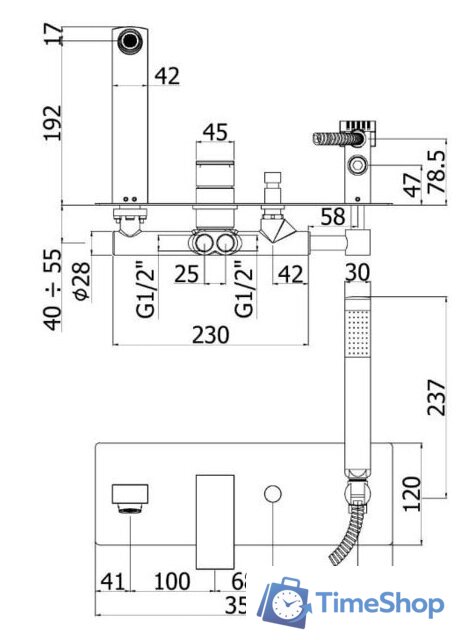 Смеситель Paffoni Elle EL001NO - Изображение №2 — Интернет-магазин Time-Shop