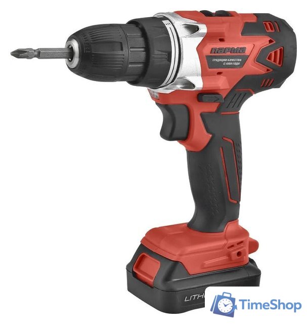 Дрель-шуруповерт Парма ДША-02-1312/2Li 02.021.00006 (с 2-мя АКБ, кейс) - Изображение №2 — Интернет-магазин Time-Shop