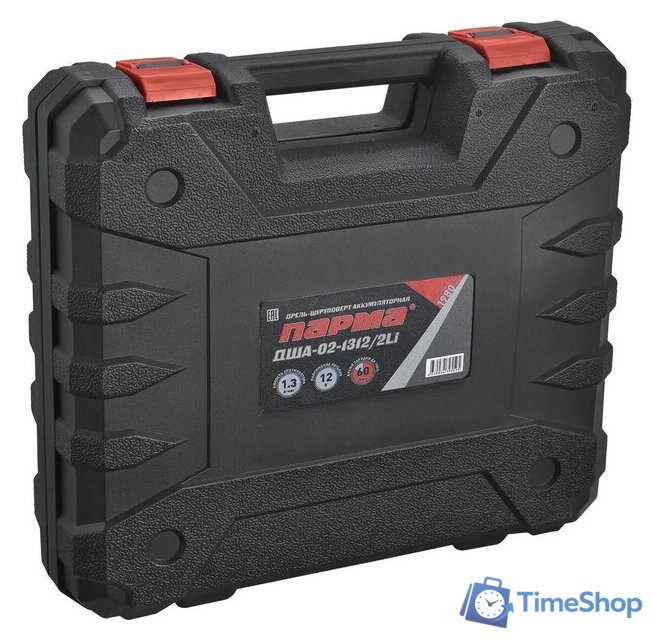 Дрель-шуруповерт Парма ДША-02-1312/2Li 02.021.00006 (с 2-мя АКБ, кейс) - Изображение №6 — Интернет-магазин Time-Shop
