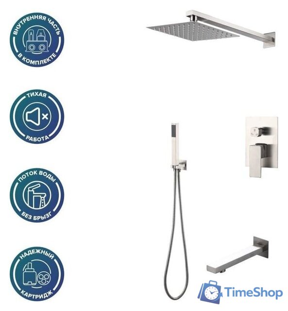 Душевая система  РМС SUS129-2S - Изображение №2 — Интернет-магазин Time-Shop