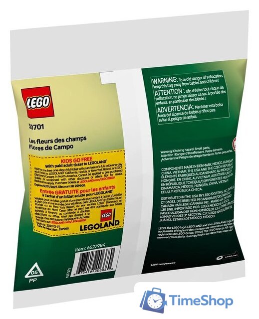 Конструктор LEGO The Botanical Collection 30701 Полевые цветы - Изображение №3 — Интернет-магазин Time-Shop