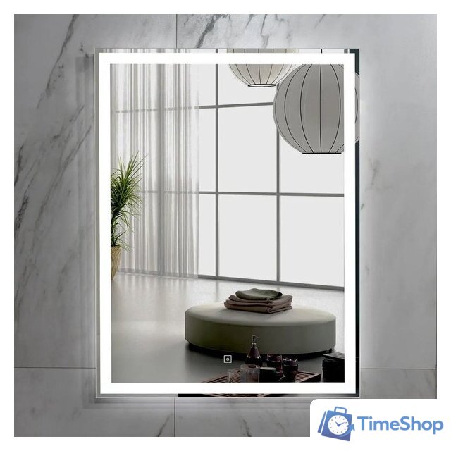  Пекам Зеркало Greta 60x100 greta-60x100s (с подсветкой и сенсором на прикосновение) - Изображение №5 — Интернет-магазин Time-Shop