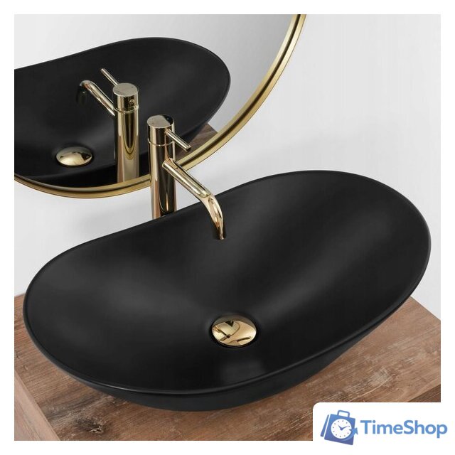 Умывальник Rea Royal 60 Black Matt REA-U0442 - Изображение №2 — Интернет-магазин Time-Shop