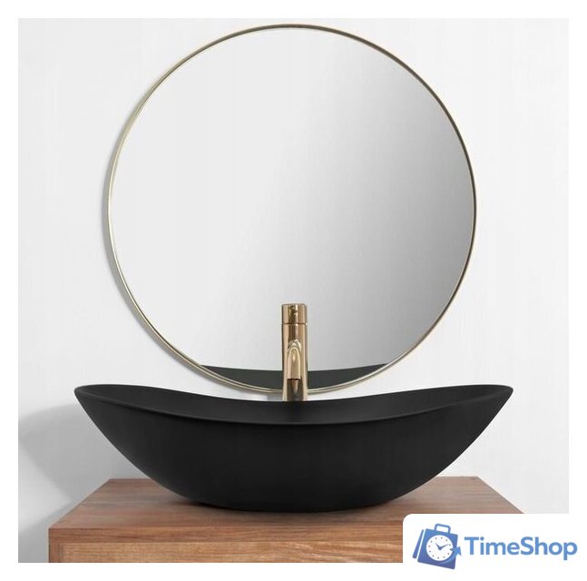 Умывальник Rea Royal 60 Black Matt REA-U0442 - Изображение №3 — Интернет-магазин Time-Shop