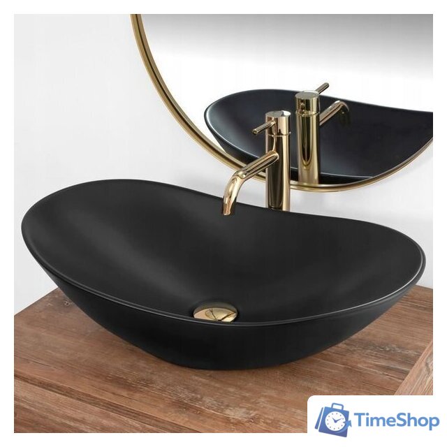 Умывальник Rea Royal 60 Black Matt REA-U0442 - Изображение №5 — Интернет-магазин Time-Shop