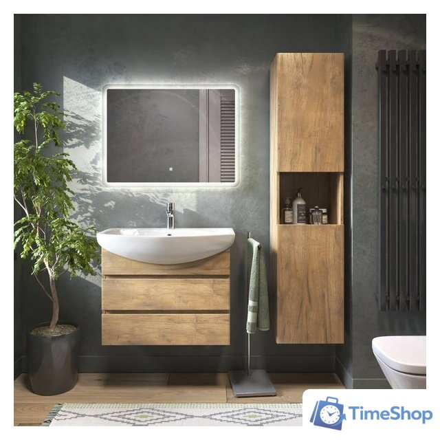  Vigo Тумба под умывальник Wing 600-0-2 Балтика навесная (дуб золотой) - Изображение №7 — Интернет-магазин Time-Shop