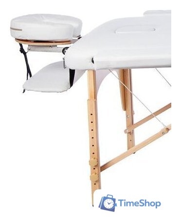 Массажный стол Atlas Sport 70 см складной 3-с деревянный (белый) - Изображение №5 — Интернет-магазин Time-Shop