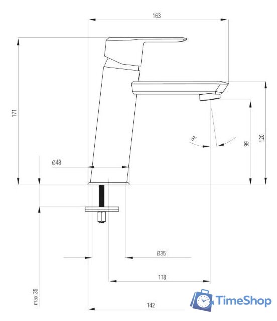 Смеситель Deante Arnika Nero BQA N21K - Изображение №2 — Интернет-магазин Time-Shop