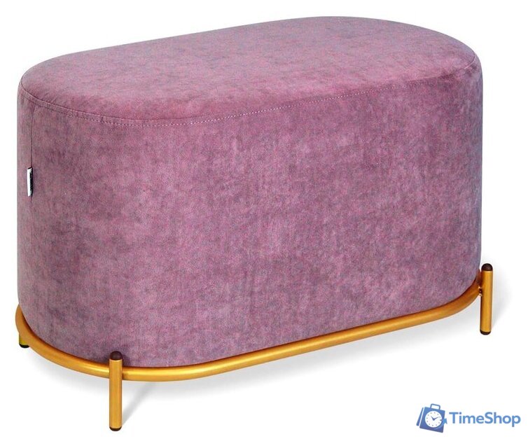 Пуфик Sheffilton SHT-B7 (пыльная роза/золото) - Изображение №1 — Интернет-магазин Time-Shop