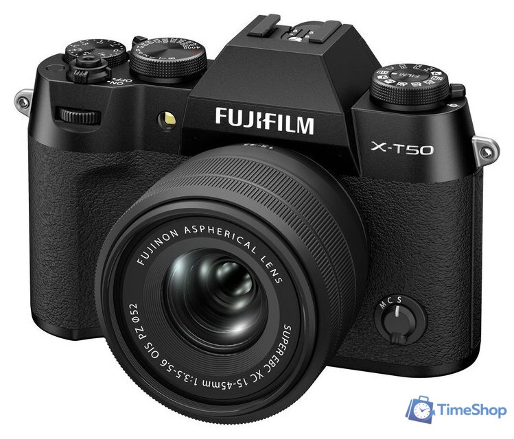 Беззеркальный фотоаппарат Fujifilm X-T50 Kit 15-45mm (черный) - Изображение №9 — Интернет-магазин Time-Shop