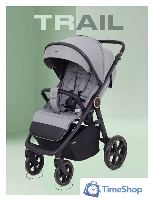 Коляска прогулочная «книга» MOWbaby Trail 2025 MB090 (бежевый) - Изображение №4 — Интернет-магазин Time-Shop