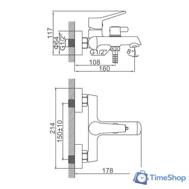Смеситель Ledeme L3269 - Изображение №2 — Интернет-магазин Time-Shop