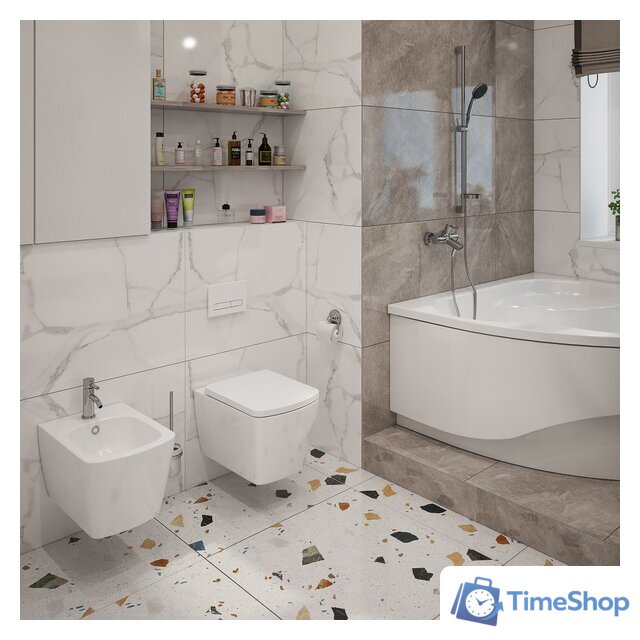 Инсталляция для унитаза Lavinia Boho Relfix 5 в 1 77010030 (белый пластик) - Изображение №7 — Интернет-магазин Time-Shop