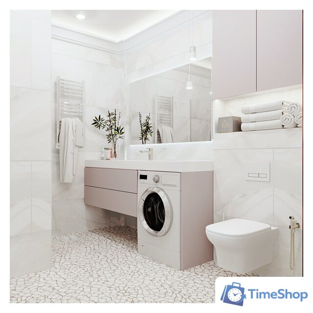 Инсталляция для унитаза Lavinia Boho Relfix 5 в 1 77010030 (белый пластик) - Изображение №4 — Интернет-магазин Time-Shop