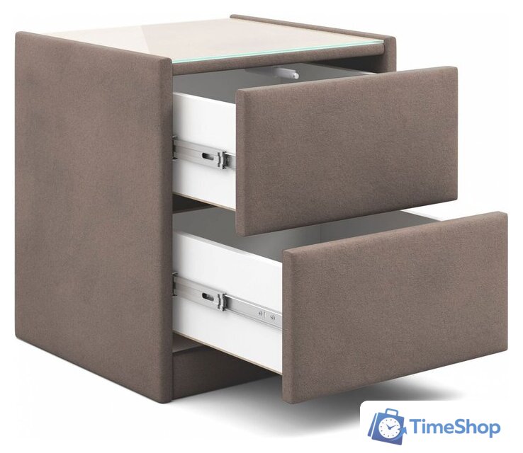 Тумба Мебельград Аризона мягкая (мора темно-коричневый) - Изображение №4 — Интернет-магазин Time-Shop