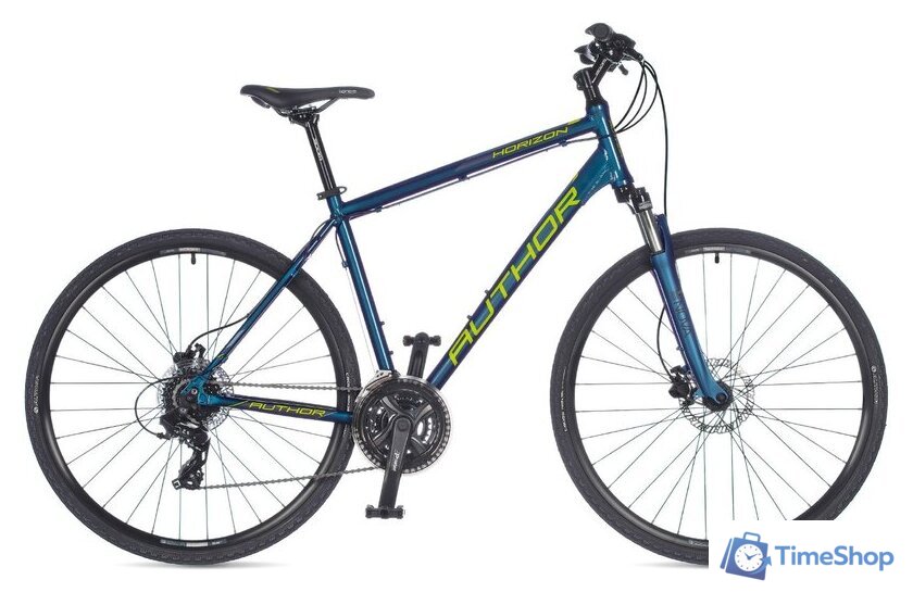 Велосипед Author Horizon р.18 2022 (синий/желтый) - Изображение №1 — Интернет-магазин Time-Shop