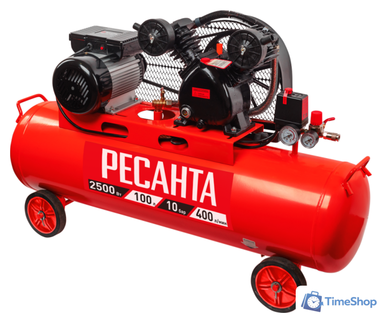Компрессор Ресанта КП-100/400Р 74/7/5 - Изображение №1 — Интернет-магазин Time-Shop