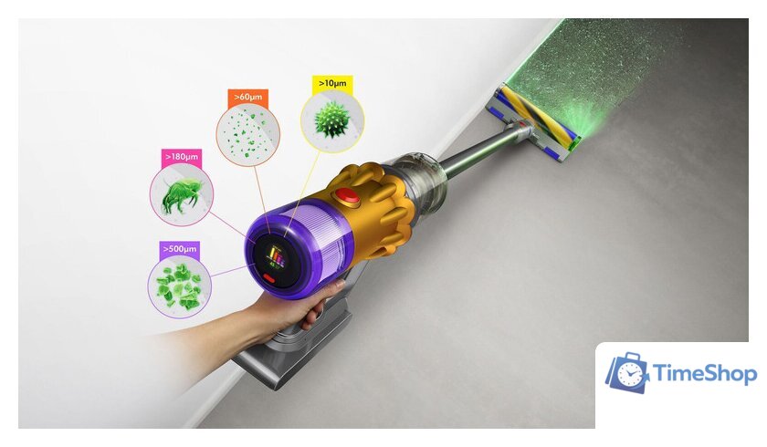 Пылесос Dyson V12 Detect Slim Absolute 448884-01 - Изображение №2 — Интернет-магазин Time-Shop