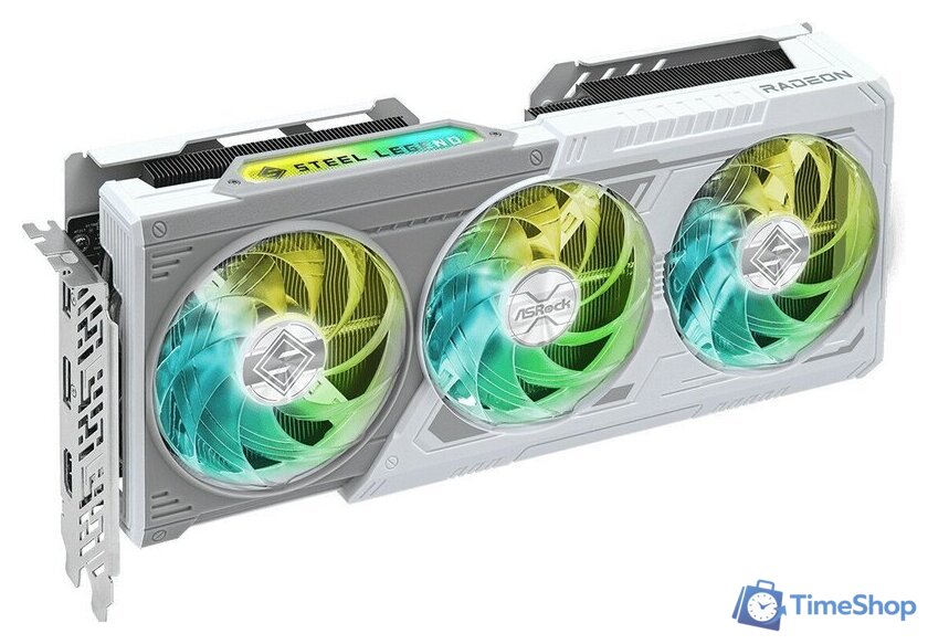 Видеокарта ASRock Radeon RX 9060 XT Steel Legend 16GB OC RX9060XT SL 16GO - Изображение №1 — Интернет-магазин Time-Shop