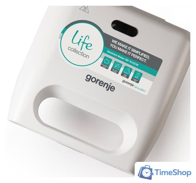 Сэндвичница Gorenje SM701GCW - Изображение №6 — Интернет-магазин Time-Shop