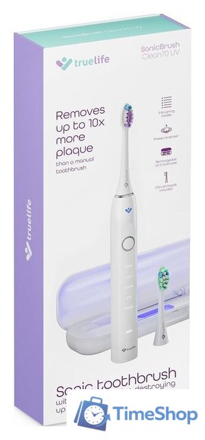 Электрическая зубная щетка TrueLife SonicBrush Clean70 UV (белый) - Изображение №14 — Интернет-магазин Time-Shop