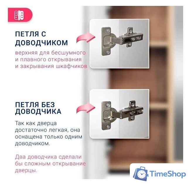  Doratiz Шкаф с зеркалом Фьорд 70 R 2711.159 (дуб бунратти/цемент) - Изображение №8 — Интернет-магазин Time-Shop