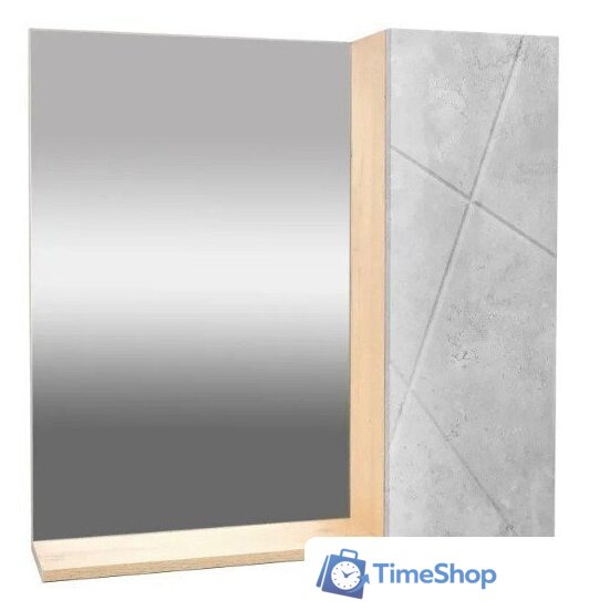  Doratiz Шкаф с зеркалом Фьорд 70 R 2711.159 (дуб бунратти/цемент) - Изображение №4 — Интернет-магазин Time-Shop