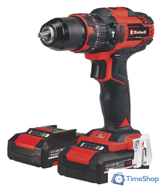 Дрель-шуруповерт Einhell TE-CD 18/40 Li BL 4513995 (с 2-мя АКБ, кейс) - Изображение №1 — Интернет-магазин Time-Shop