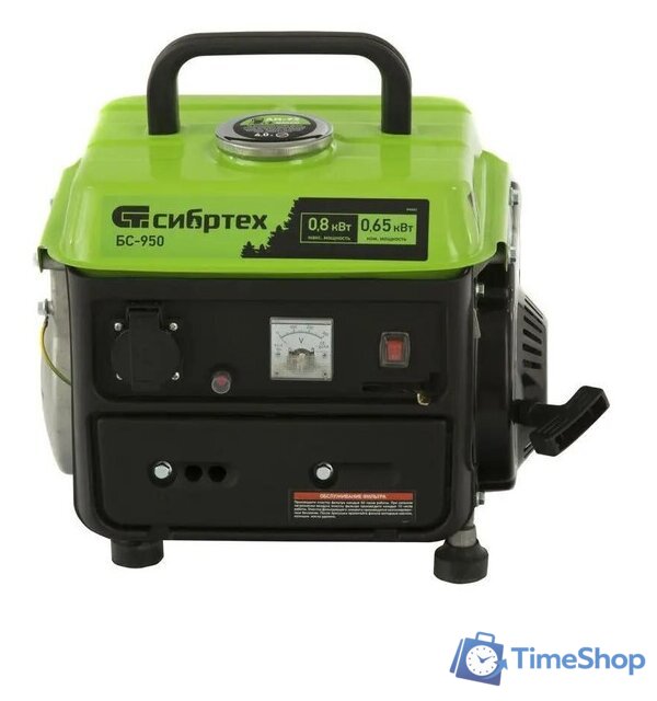 Бензиновый генератор СибрТех БС-950 - Изображение №2 — Интернет-магазин Time-Shop