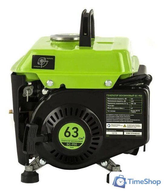 Бензиновый генератор СибрТех БС-950 - Изображение №4 — Интернет-магазин Time-Shop