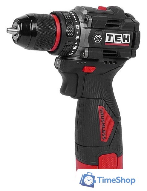 Дрель-шуруповерт TEH TDBL316-2B (с 2-мя АКБ, кейс) - Изображение №2 — Интернет-магазин Time-Shop