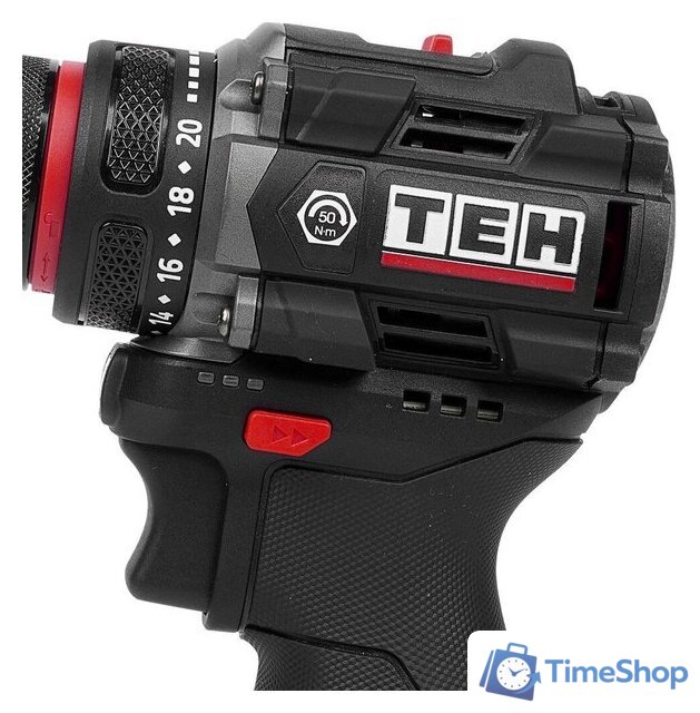 Дрель-шуруповерт TEH TDBL316-2B (с 2-мя АКБ, кейс) - Изображение №4 — Интернет-магазин Time-Shop