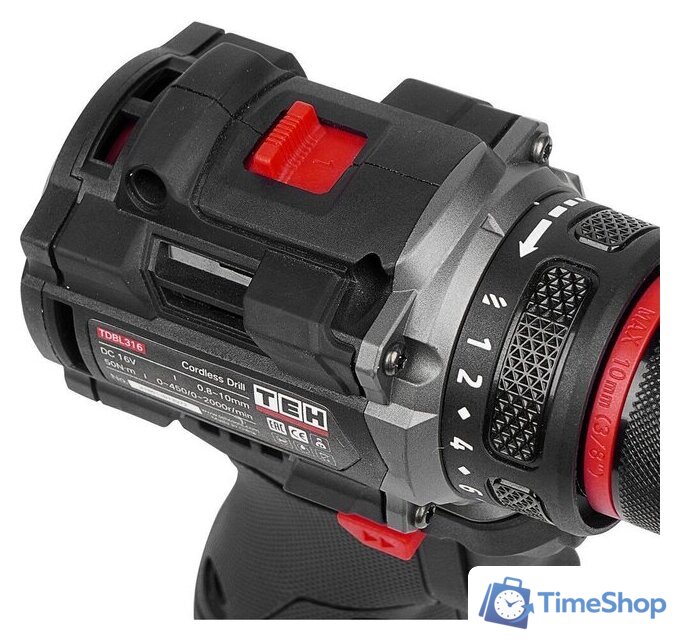 Дрель-шуруповерт TEH TDBL316-2B (с 2-мя АКБ, кейс) - Изображение №6 — Интернет-магазин Time-Shop