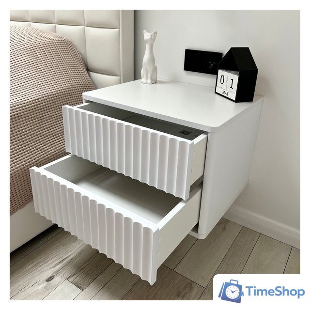 Тумба Shtabe Royal 5002 эко (белый/белый) - Изображение №5 — Интернет-магазин Time-Shop