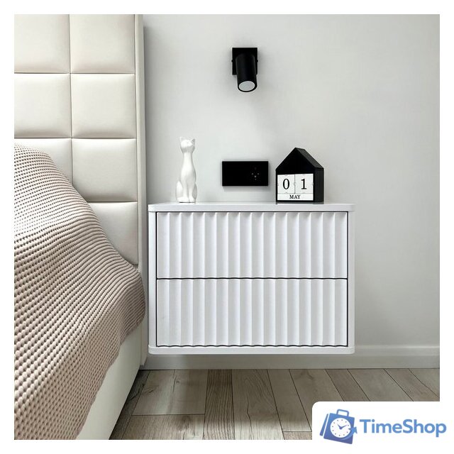 Тумба Shtabe Royal 5002 эко (белый/белый) - Изображение №4 — Интернет-магазин Time-Shop