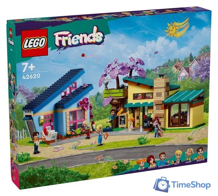 Конструктор LEGO Friends 42620 Дома Олли и Пейсли - Изображение №1 — Интернет-магазин Time-Shop