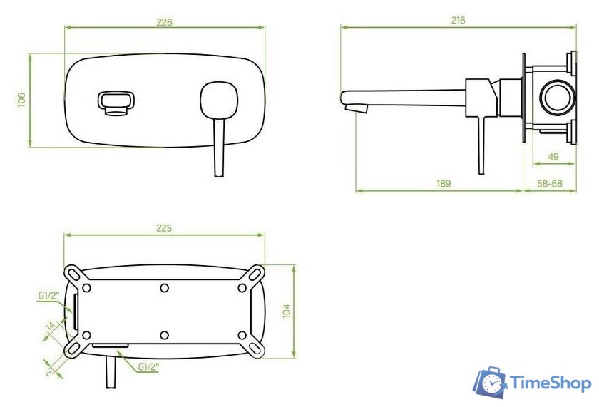 Смеситель Laveo Pola BAP 822P - Изображение №2 — Интернет-магазин Time-Shop