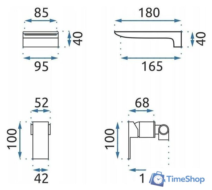 Смеситель Rea Mason REA-B5150 (золотой) - Изображение №7 — Интернет-магазин Time-Shop