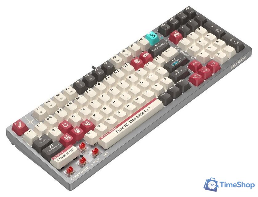 Клавиатура A4Tech Bloody S98 Pixels Red (Bloody BLMS Red Plus, нет кириллицы) - Изображение №3 — Интернет-магазин Time-Shop