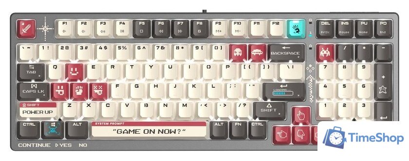 Клавиатура A4Tech Bloody S98 Pixels Red (Bloody BLMS Red Plus, нет кириллицы) - Изображение №1 — Интернет-магазин Time-Shop