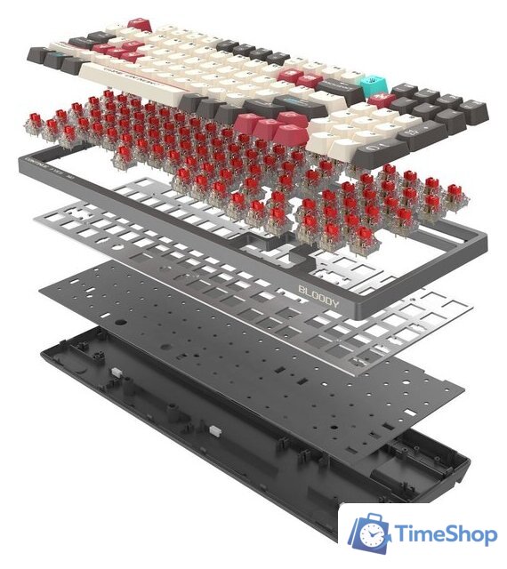 Клавиатура A4Tech Bloody S98 Pixels Red (Bloody BLMS Red Plus, нет кириллицы) - Изображение №19 — Интернет-магазин Time-Shop