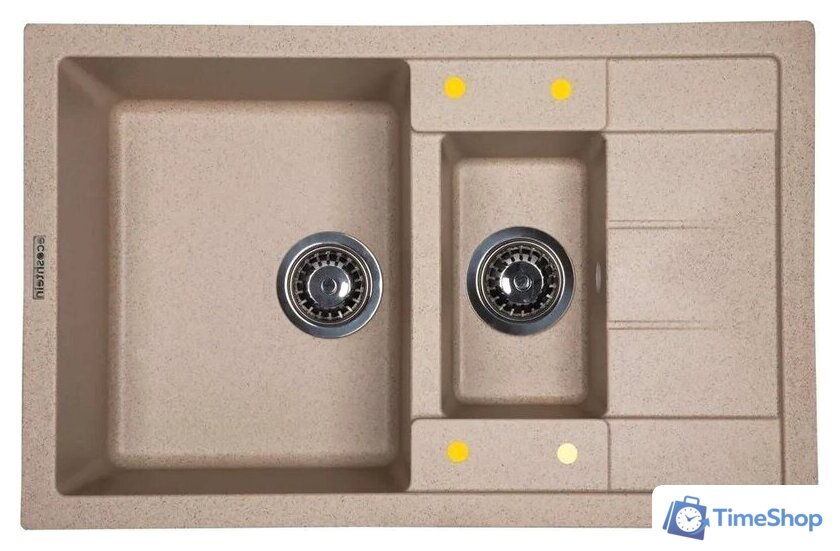 Кухонная мойка Ecoshtein Rechteck 781.5 (песочный) - Изображение №1 — Интернет-магазин Time-Shop