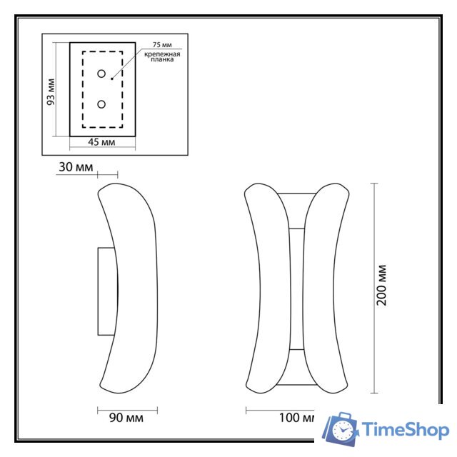 Фасадный светильник Odeon Light Krista 3886/6BG - Изображение №2 — Интернет-магазин Time-Shop