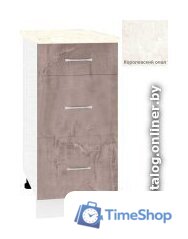 Шкаф напольный Кортекс-мебель Корнелия Лира НШ40р3ш (оникс/королевский опал) - Изображение №1 — Интернет-магазин Time-Shop