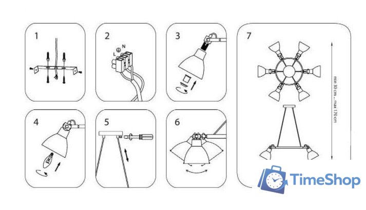Подвесная люстра Lightstar Acrobata 761160 - Изображение №5 — Интернет-магазин Time-Shop