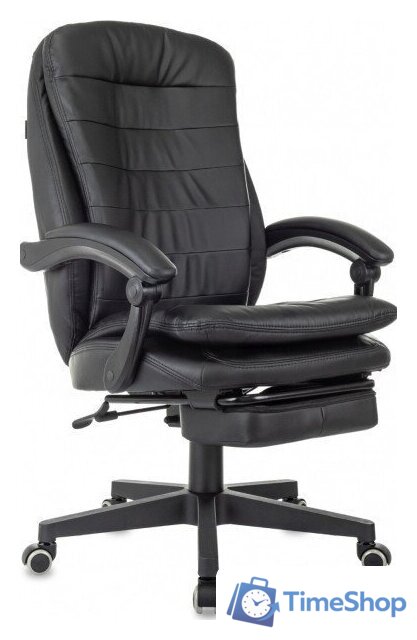 Офисное кресло Бюрократ T-9950MSG-F (черный, экокожа) - Изображение №1 — Интернет-магазин Time-Shop