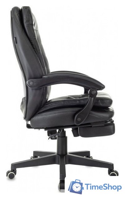Офисное кресло Бюрократ T-9950MSG-F (черный, экокожа) - Изображение №4 — Интернет-магазин Time-Shop