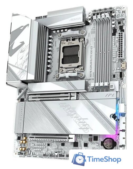 Материнская плата Gigabyte X870 Aorus Elite X3D Ice - Изображение №3 — Интернет-магазин Time-Shop