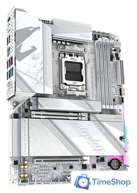 Материнская плата Gigabyte X870 Aorus Elite X3D Ice - Изображение №2 — Интернет-магазин Time-Shop